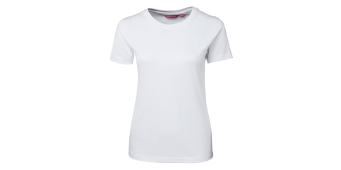 Ladies White Fitted T-Shirt