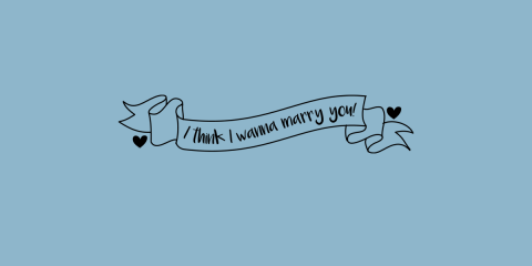 I think I Wanna Marry You T-Shirt