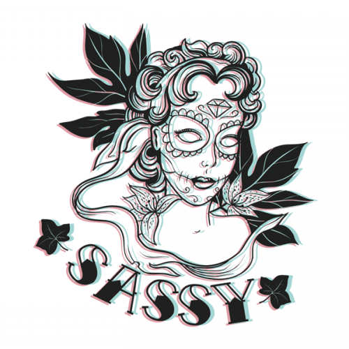 Sassy 3D T-Shirt Print