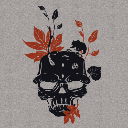 Autumn Nature Skull Tee